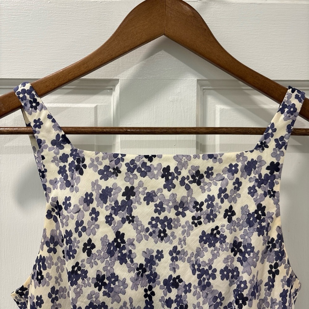 Vintage Ann Taylor Silk/Linen Slip Dress Size 8 Purple Floral Y2K 90s Fairycore - Picture 3 of 6